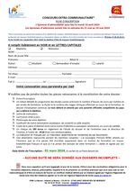 Fiche admission 2024 candidats extra communautaires