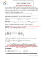 Fiche admission passerelle et certificat médical 2026 IFMK