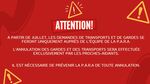 Notification sur la prise en charge des transports et gardes
