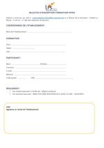 Bulletin d’inscription pour formation INTER