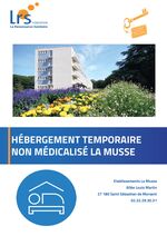 La plaquette de présentation de l'hébergement temporaire non médicalisé (hôtel hospitalier)