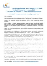Lettre d'invitation du directeur de l'IFE La Musse, au congrès de l'IFE des 13 et 14 octobre 2023