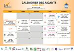 Calendrier des aidants du 3ème trimestre 2025
