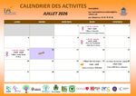 Calendrier des aidants du 3ème trimestre 2026