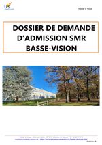 Service SMR Basse vision - dossier d'admission