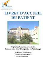 Livret d'accueil Hôpital LRS Coulommiers