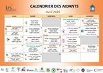 Calendrier des aidants 2ème trimestre 2025