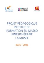 Projet pédagogique IFMK La Musse 2025-2026
