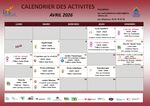 Calendrier des aidants 2ème trimestre 2026